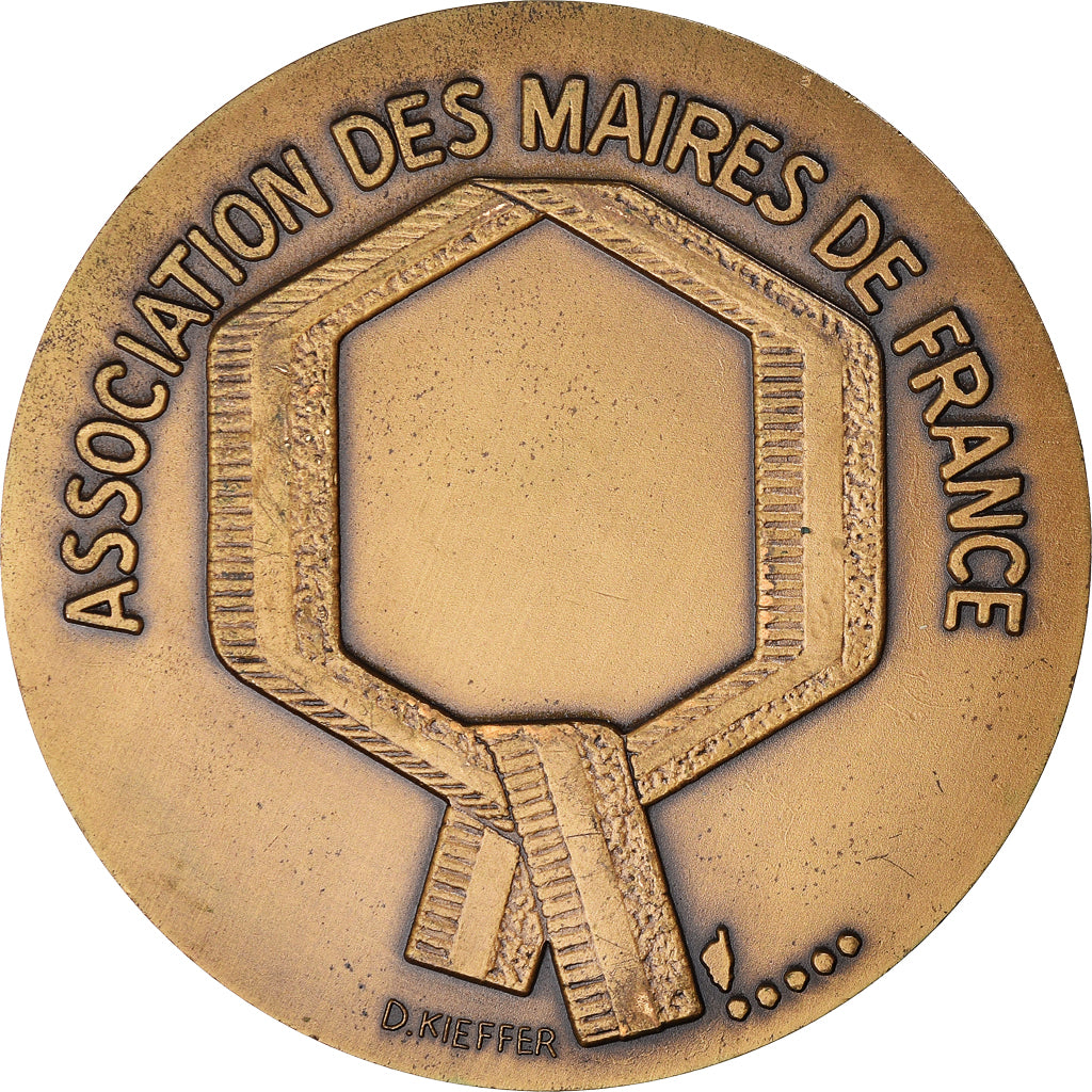 Francja, Medal, Association des Maires de France, 1984, Kieffer, AU(55-58)