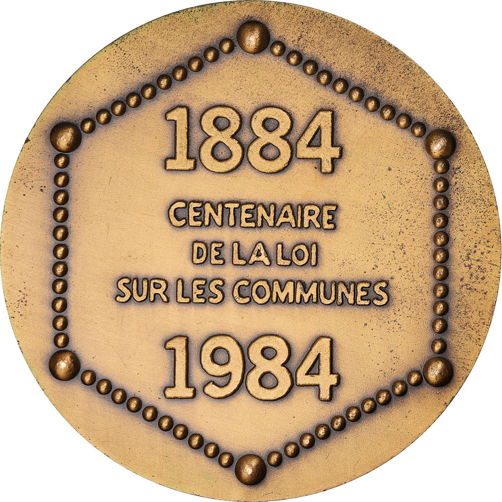 Francja, Medal, Association des Maires de France, 1984, Kieffer, AU(55-58)