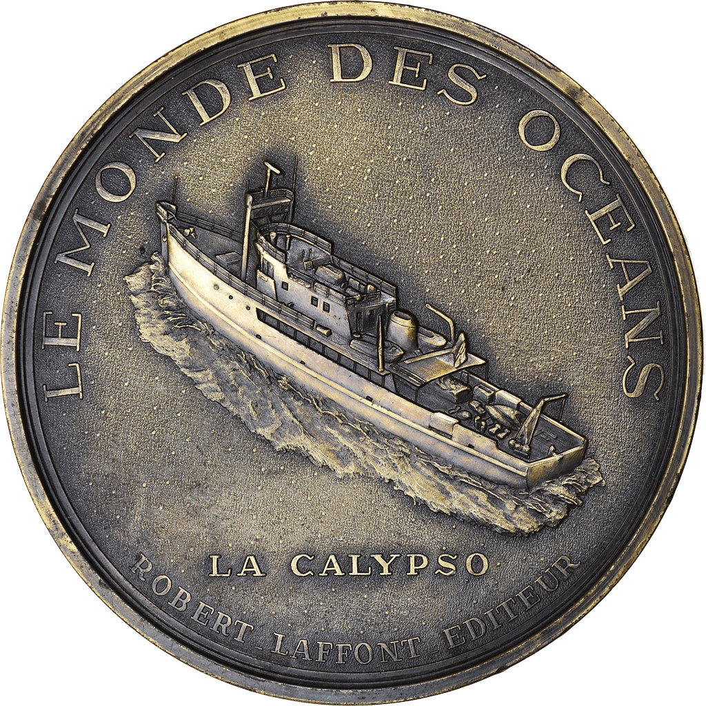 Frankrijk, Medaille, Commandant Jacques Yves Cousteau, Shipping, Duboc, UNC-