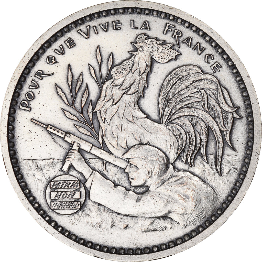 France, Médaille, Résistance française, Jean Moulin, WAR, 1985, Mauviel, SUP