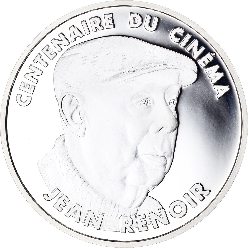 Moneta, Francja, Jean Renoir, Centenaire du Cinéma, 100 Francs, 1995, BE