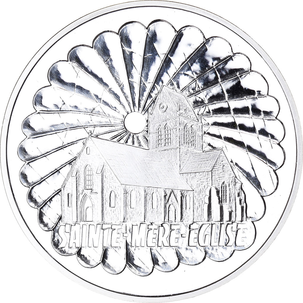 Munten, Frankrijk, Sainte-Mère-Eglise, 100 Francs, 1994, ESSAI, FDC, Zilver