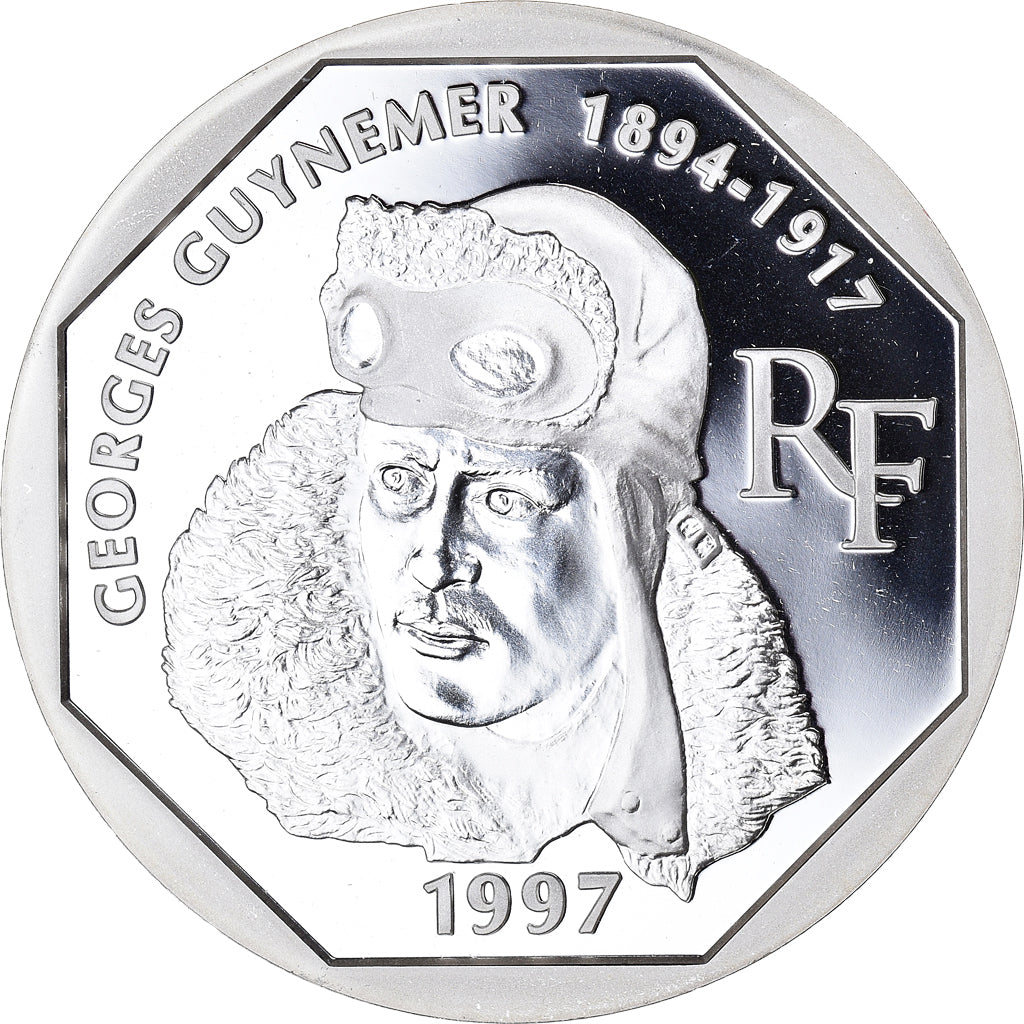 Coin, France, Guynemer, 100 Francs, 1997, Proof, MS(65-70), Silver, KM:1196