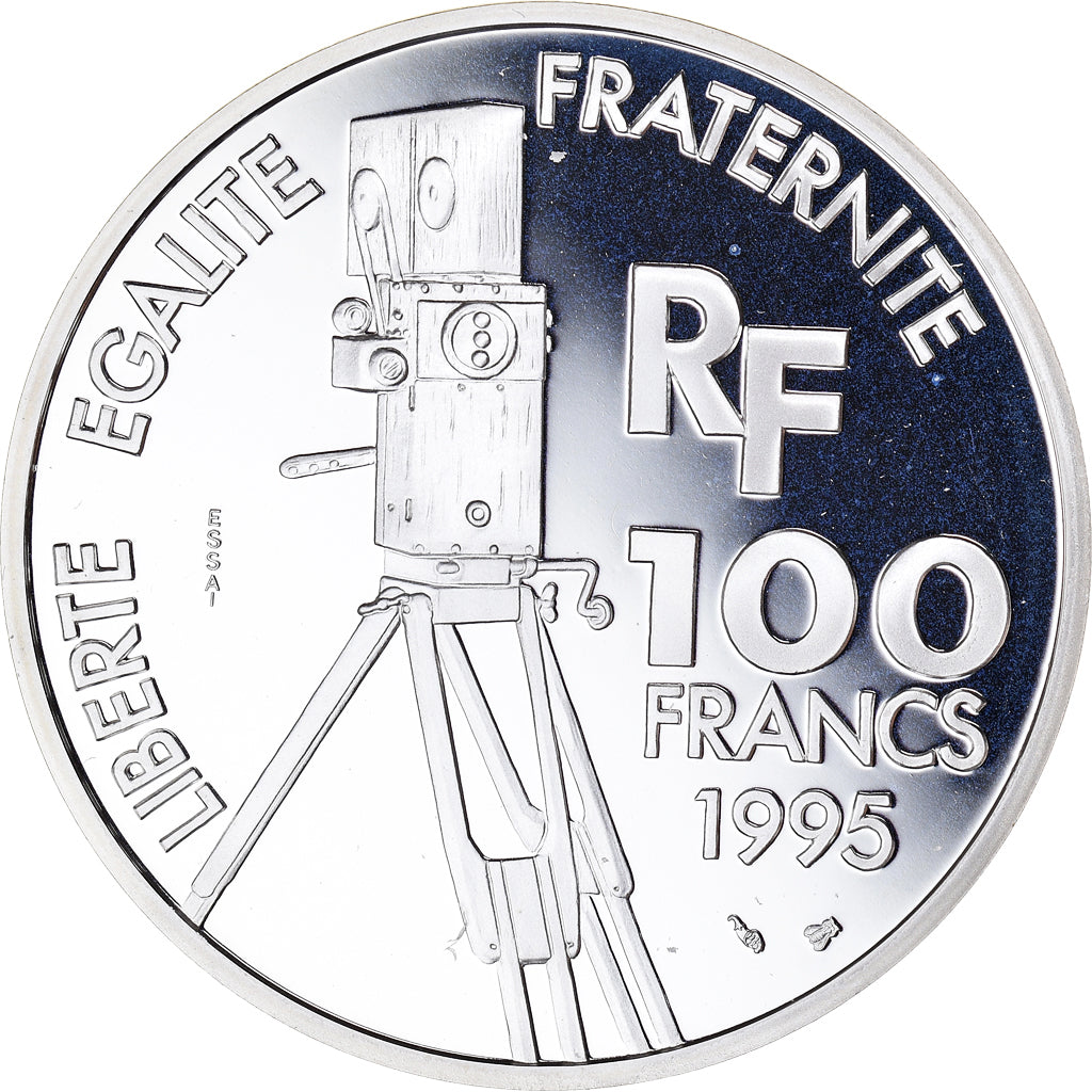 Moneta, Francja, Charlie Chaplin, Centenaire du Cinéma, 100 Francs, 1995, Essai