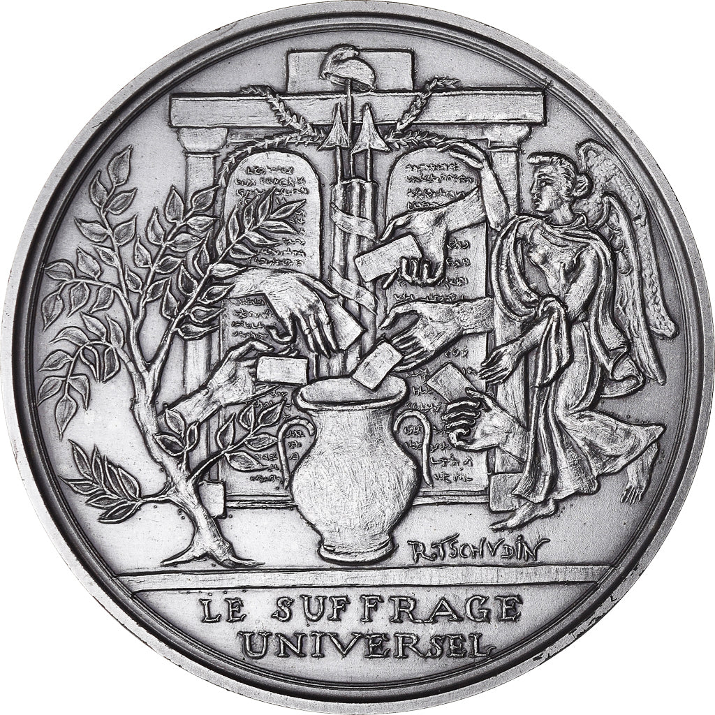 France, Medal, Révolution Française, Le Suffrage Universelle, History