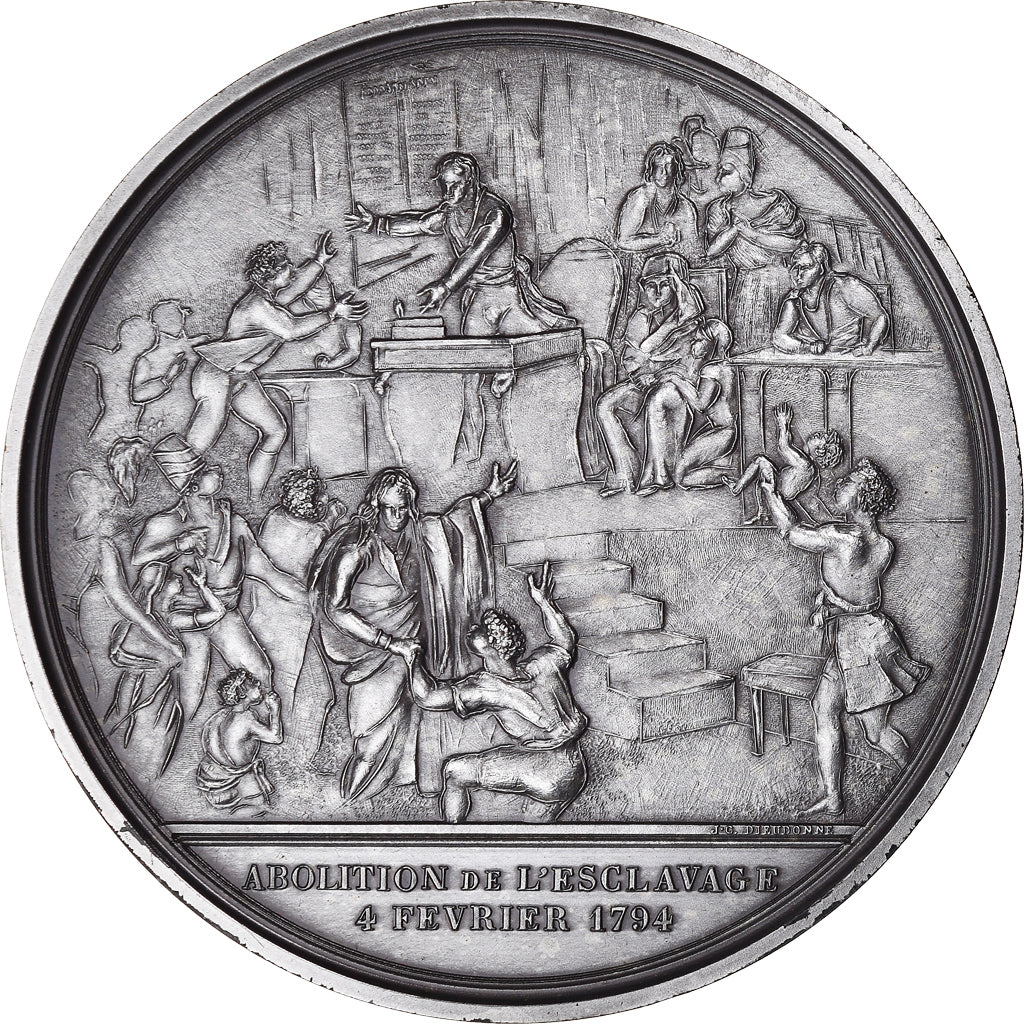 France, Medal, Révolution Française, Abolition de l'Esclavage, History