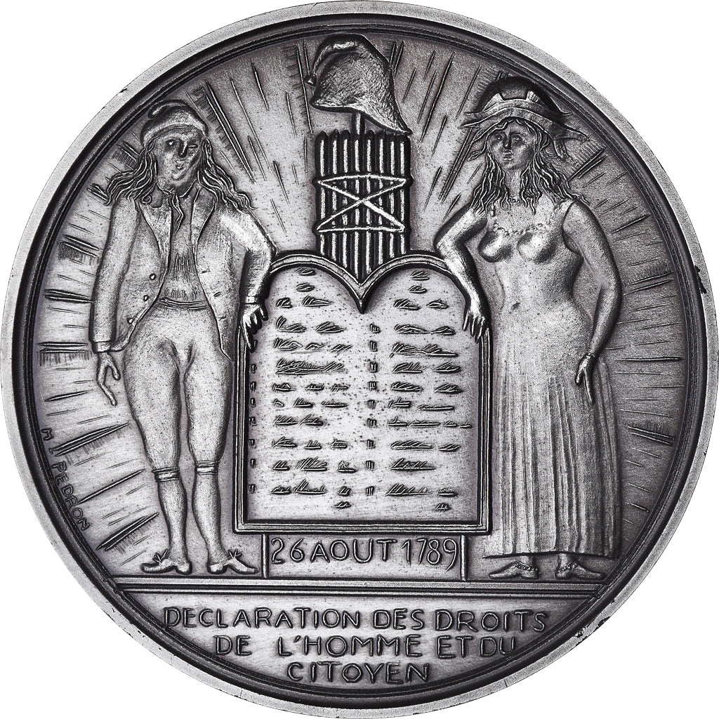 France, Medal, Révolution Française, Déclaration des Droits de l'Homme