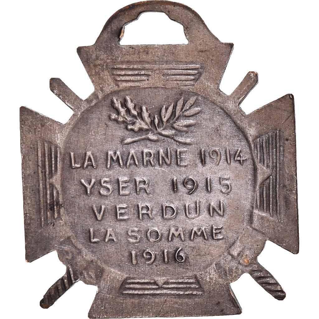 France, Journée du poilu, Politics, Society, War, Medal, 1915, Very Good