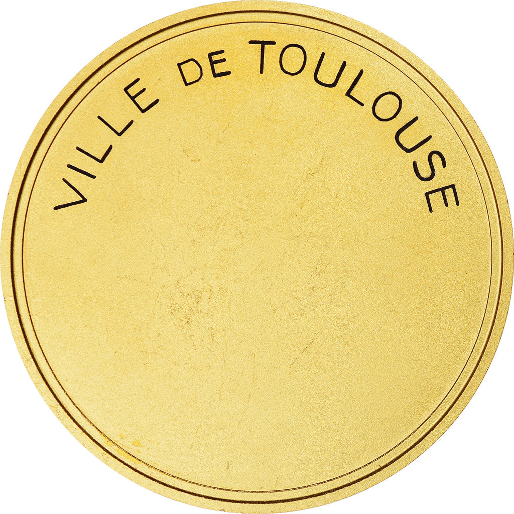 Francja, Medal, Ville de Toulouse, Geografia, 1981, MS(63), Pokryty brązem