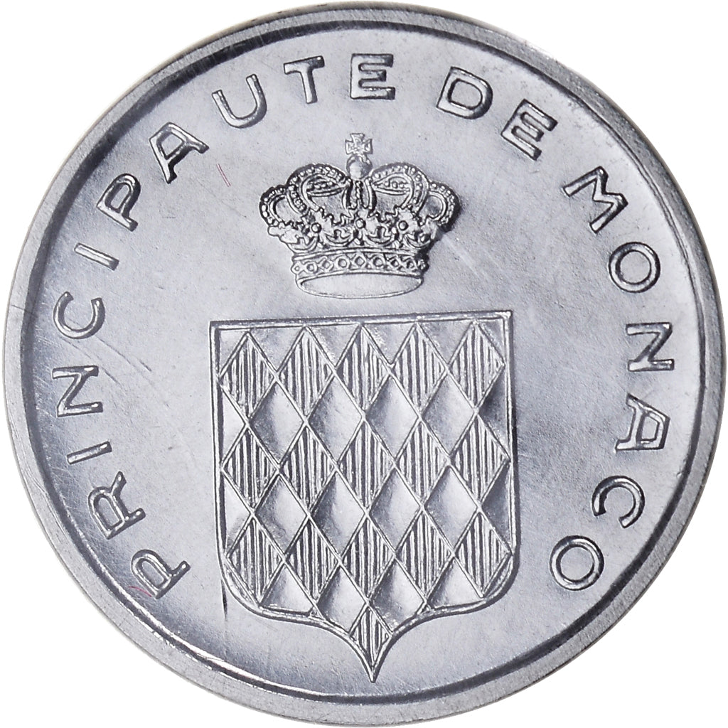 Coin, Monaco, Rainier III, Centime, 1976, Paris, ESSAI, MS(65-70), Stainless