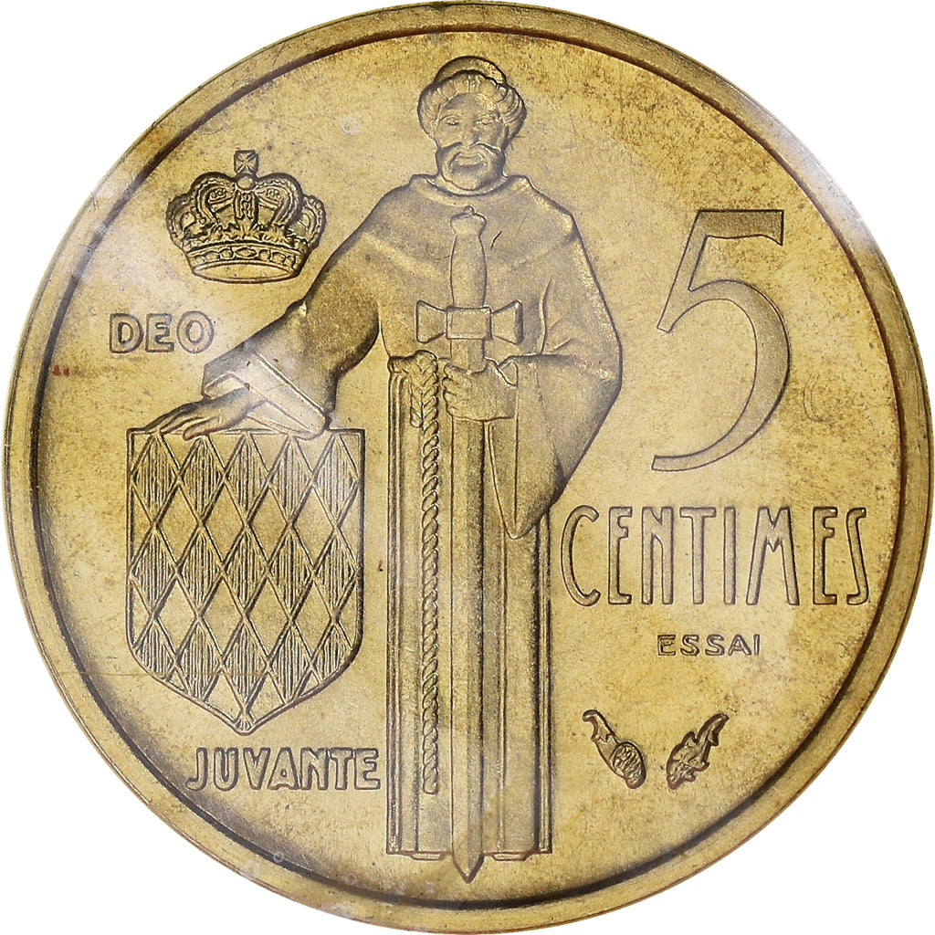 Coin, Monaco, Rainier III, 5 Centimes, 1976, ESSAI, MS(65-70)