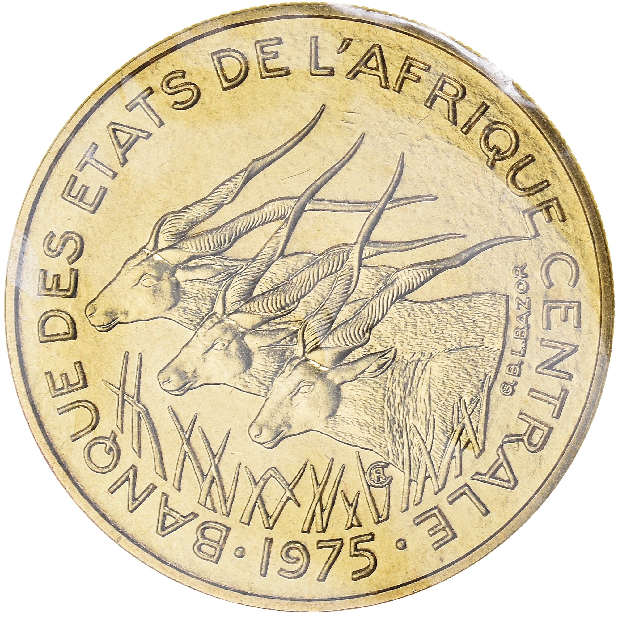 Coin, Central African States, 25 Francs, 1975, Paris, ESSAI, MS(65-70)