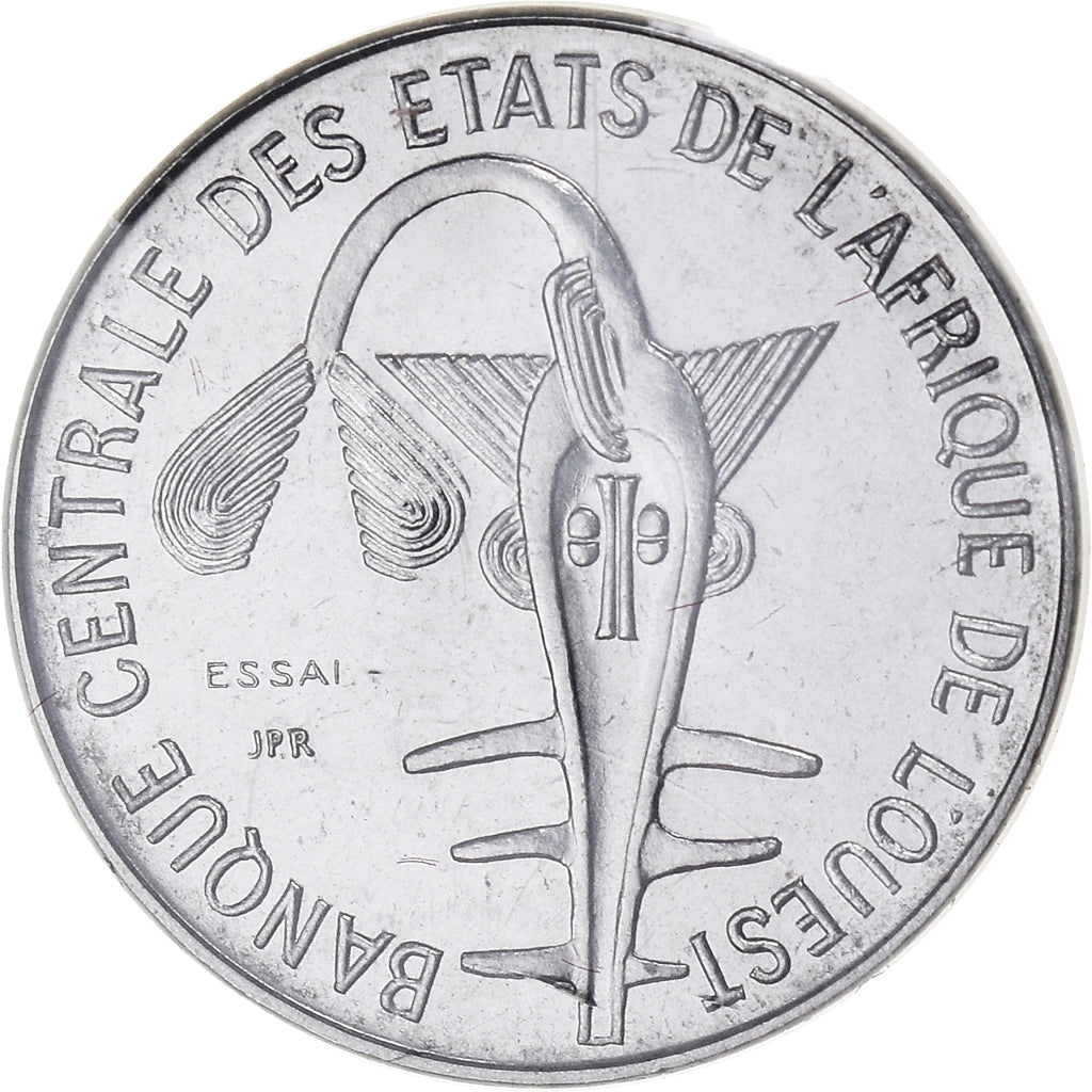 Coin, West African States, Franc, 1976, Paris, MS(65-70), Steel, KM:8