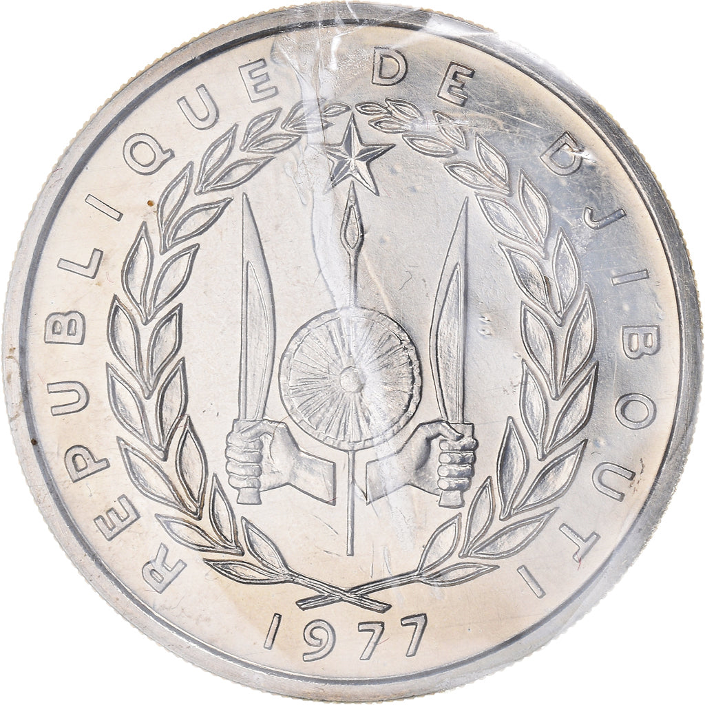 Coin, Djibouti, 100 Francs, 1977, Paris, ESSAI, MS(65-70), Copper-nickel, KM:E7