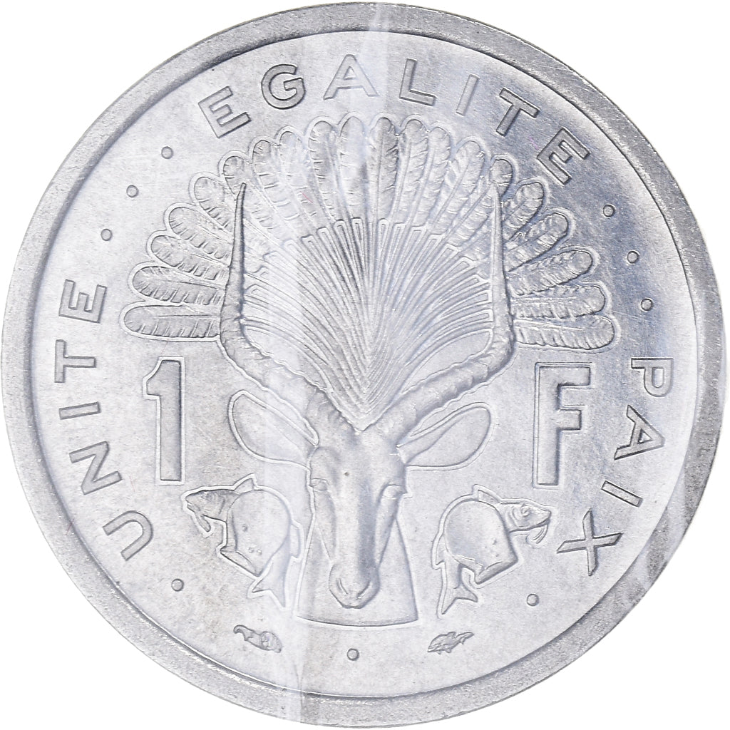 Coin, Djibouti, Franc, 1977, Paris, ESSAI, MS(65-70), Aluminum, KM:E1
