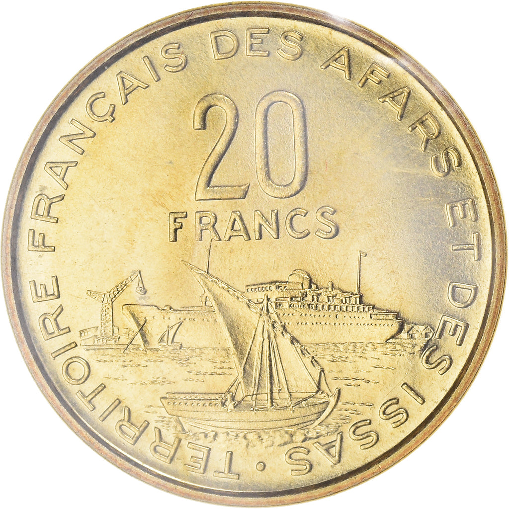 Coin, FRENCH AFARS & ISSAS, 20 Francs, 1968, Paris, ESSAI, MS(65-70)