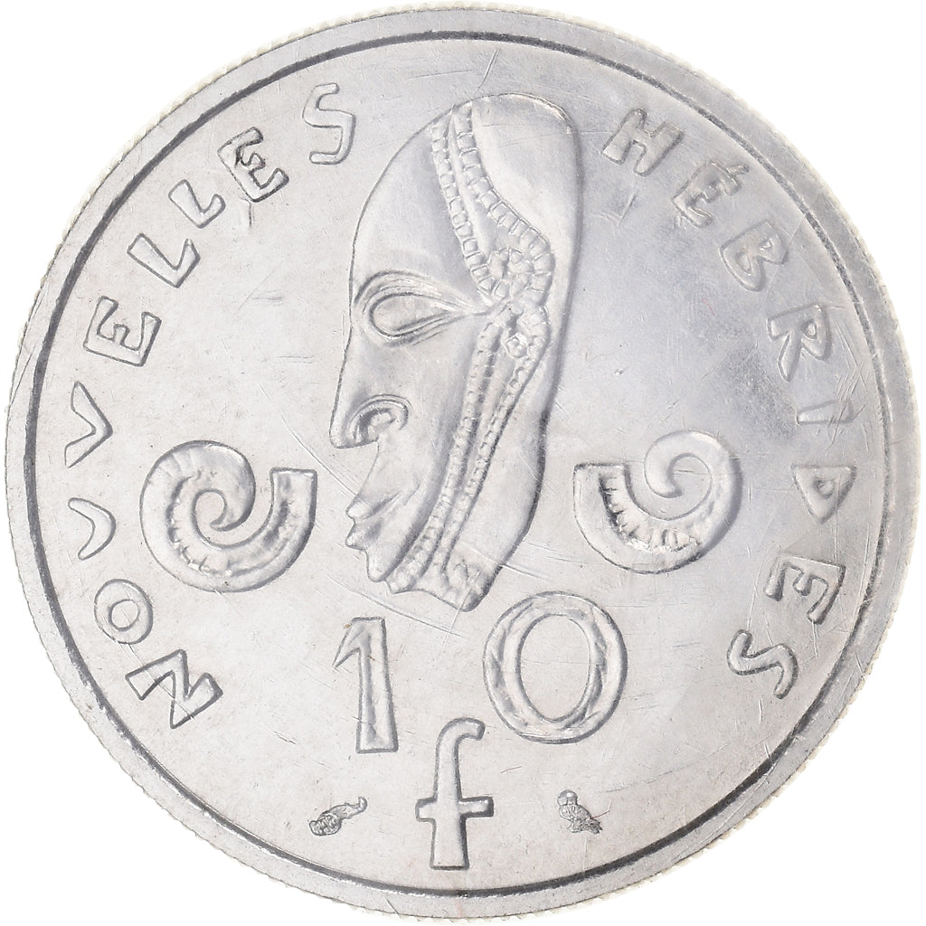 Coin, New Hebrides, 10 Francs, 1967, Paris, ESSAI, MS(65-70), Nickel, KM:E2