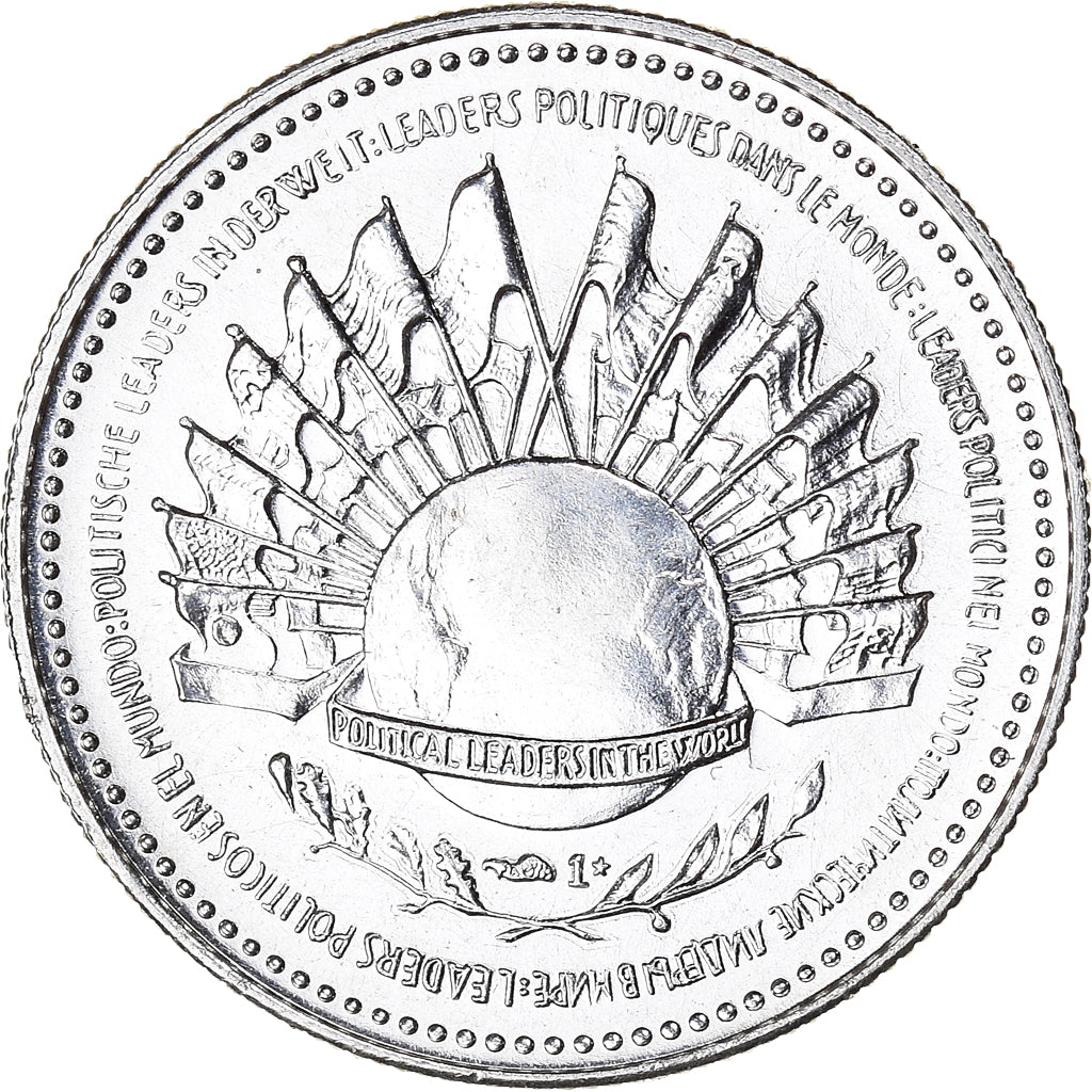 France, Medal, François Mitterrand, Politics, 1982, MS(63), Silver