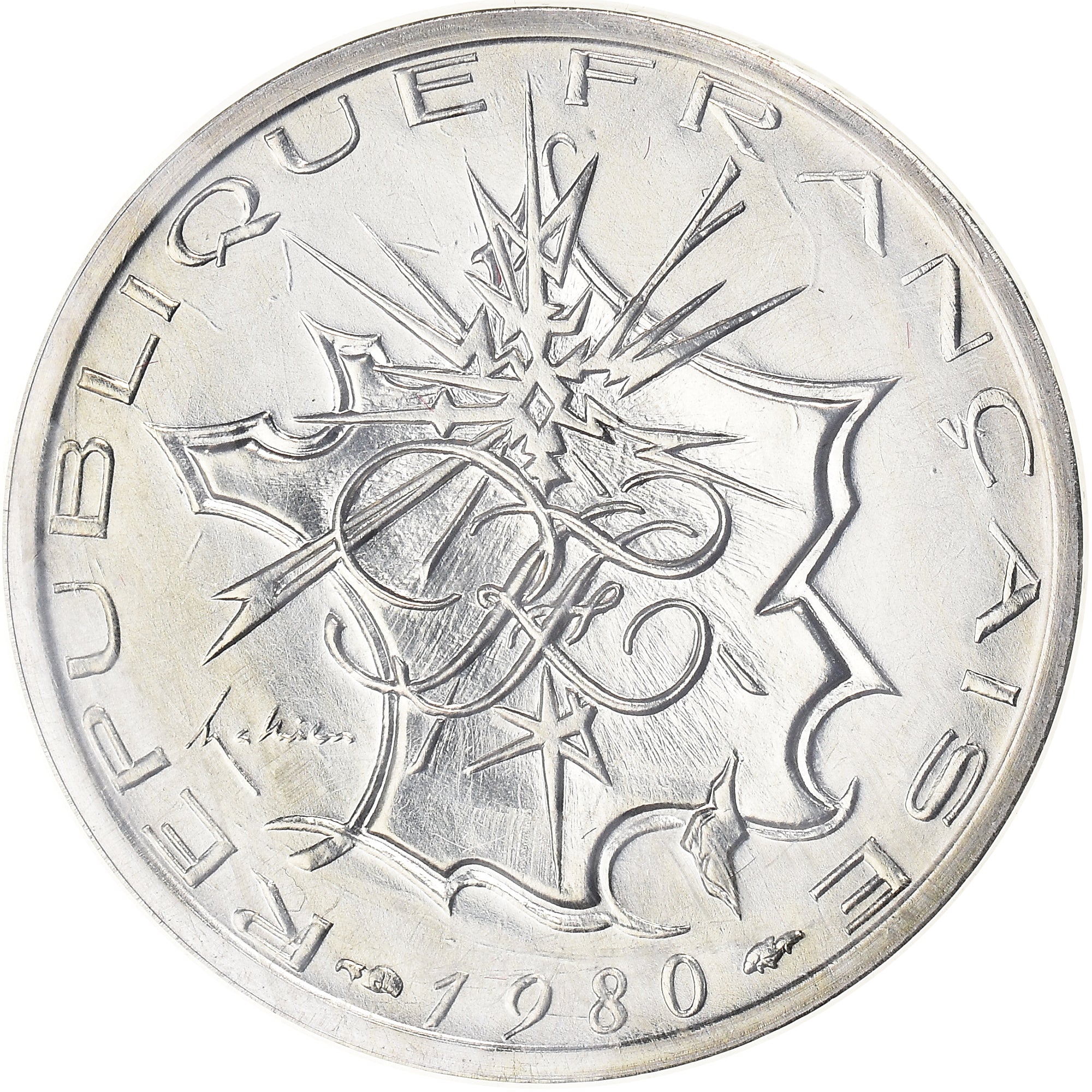 Coin, France, Mathieu, 10 Francs, 1980, Piéfort, MS(65-70), Silver, KM:P507