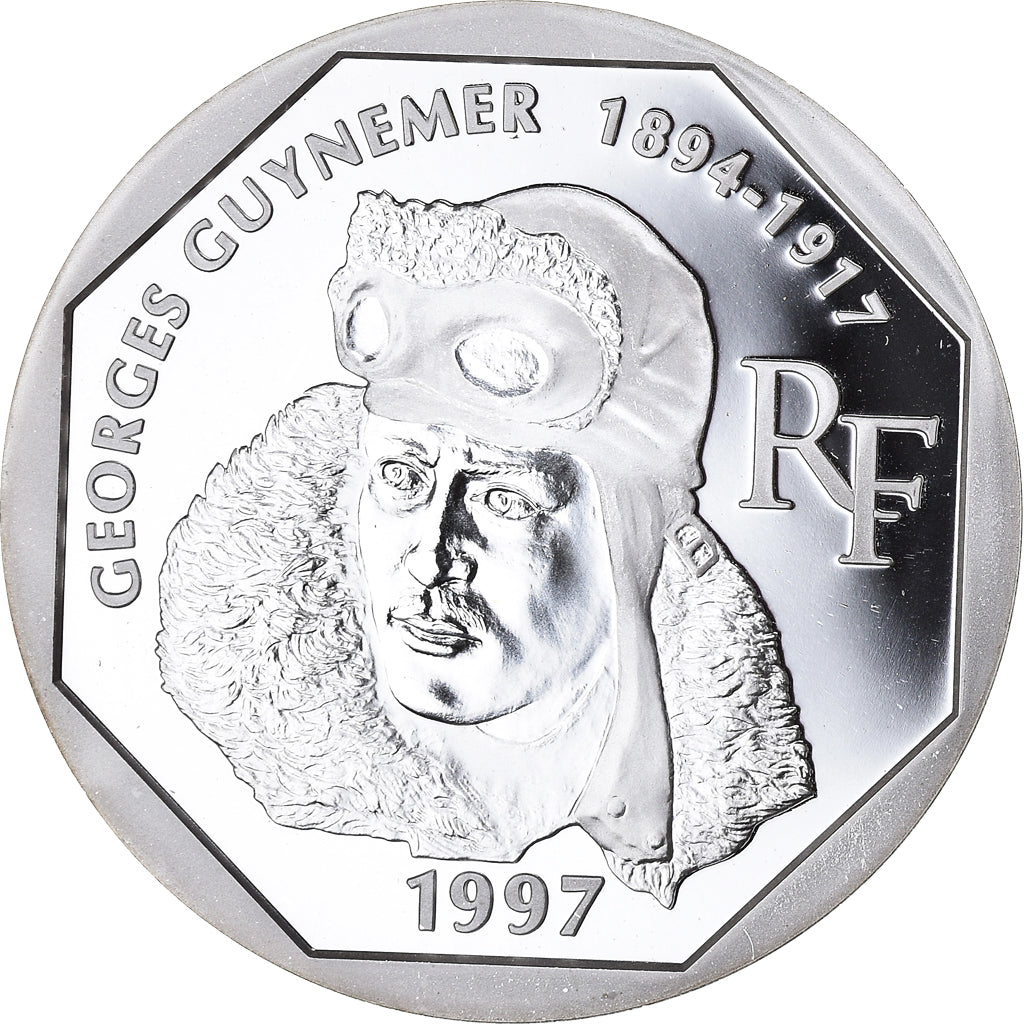 Coin, France, Guynemer, 100 Francs, 1997, Proof, MS(65-70), Silver, KM:1196