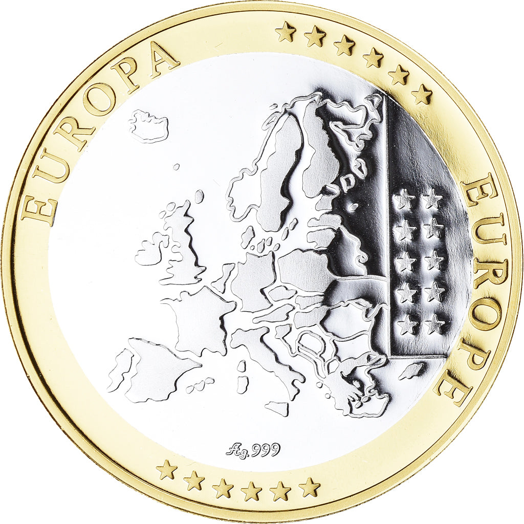 Nederland, Medaille, L'Europe, Politics, Society, War, FDC, Zilver