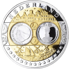 Netherlands, Medal, L'Europe, Politics, FDC, MS(65-70), Silver