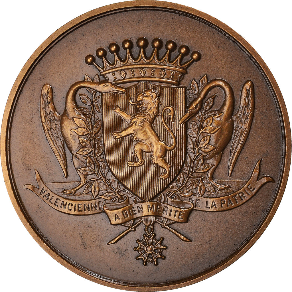 Bg8429 - Insigne Badge Blason Valenceinnes a Bien Merité De La Patrie Bg8429 - Insigne Badge Blason Valenceinnes a Bien Merité De La Patrie
