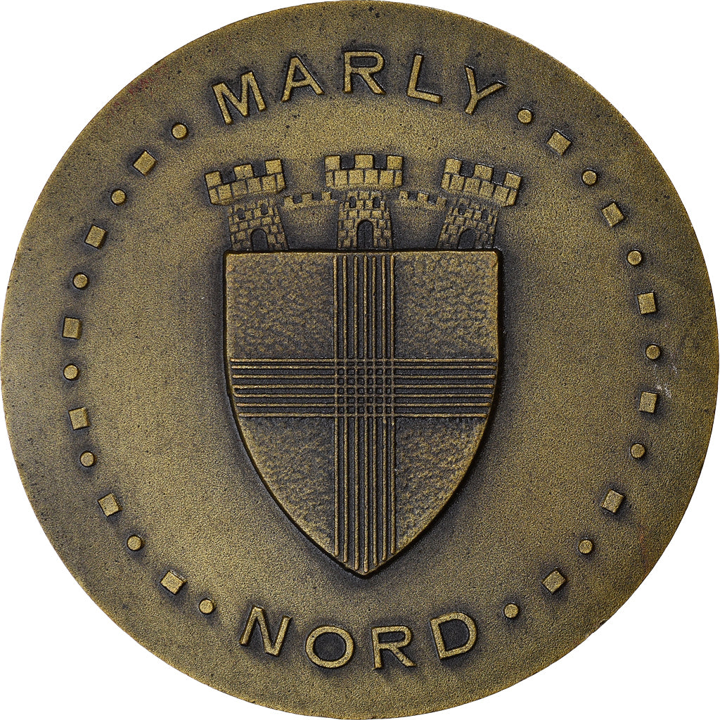 France, Médaille, Ville de Marly, Nord, Geography, SUP, Bronze