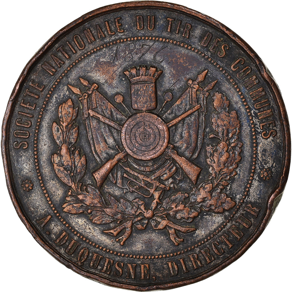 Francja, Medal, Société du Tir des Communes, Mac Mahon, Tasset, VF(20-25)