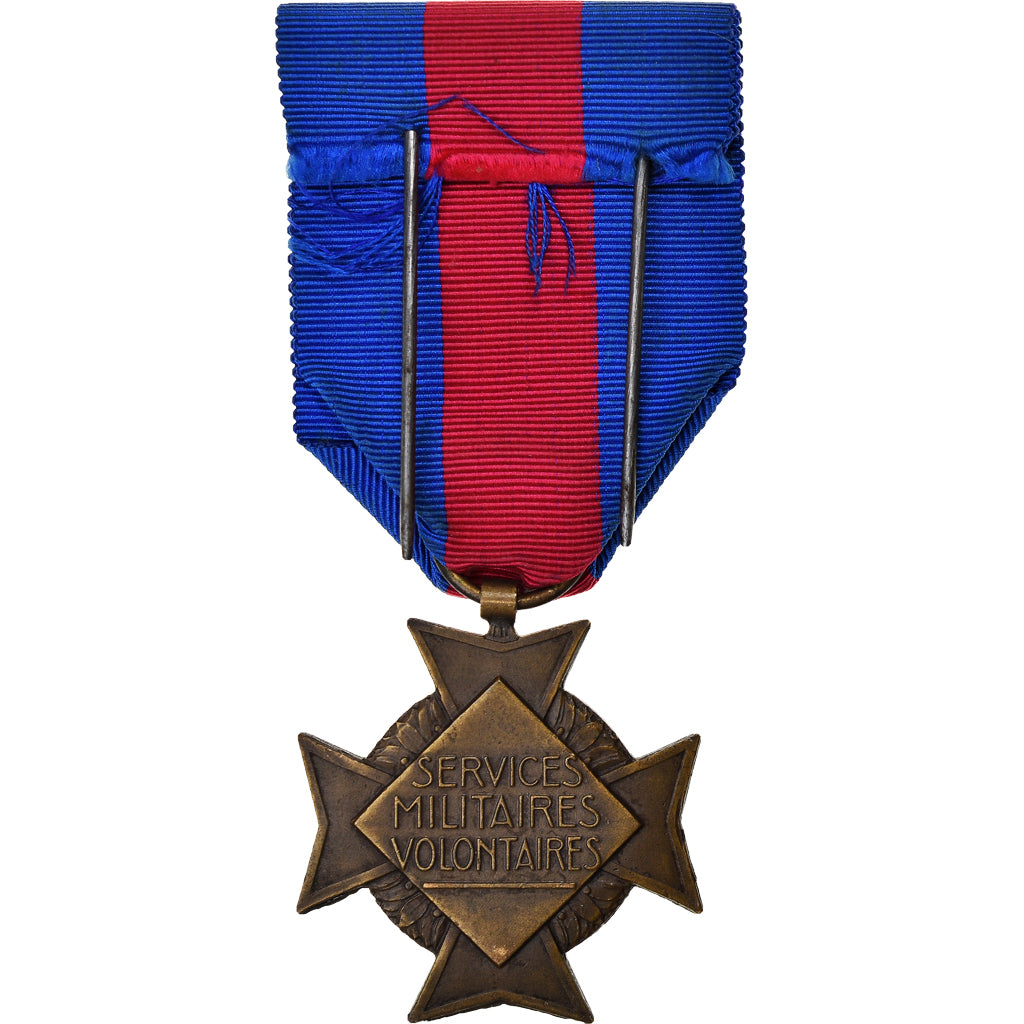 Frankrijk, Services Militaires Volontaires, WAR, Medaille, 1934-1957, Excellent