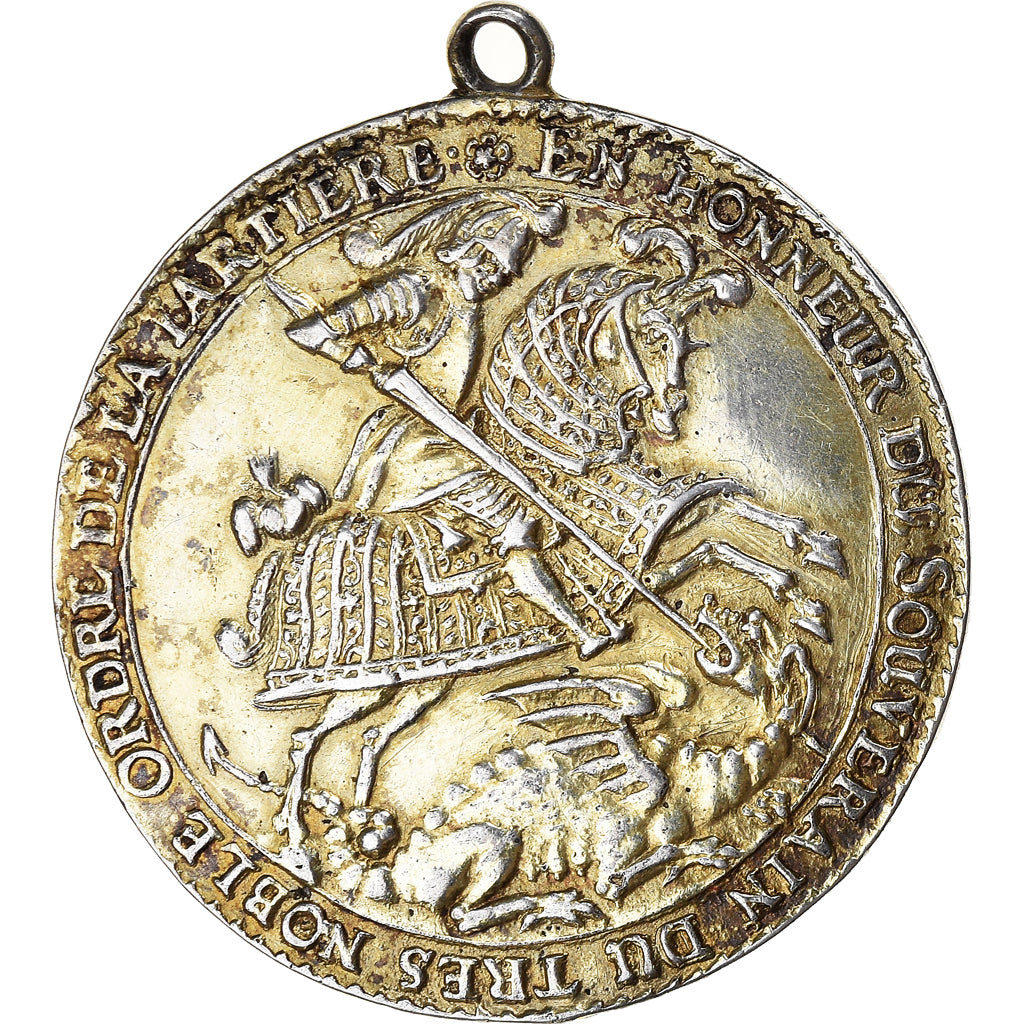 Germany, Medal, Saxe, Charles II, Ordre de la Jarretière, History, 1678