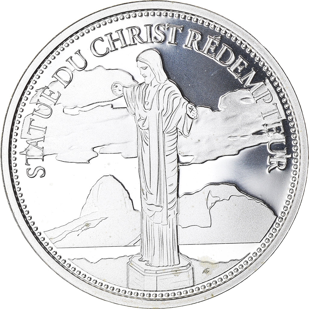 France, Medal, Merveilles du monde, Statue du Christ Rédempteur, Arts &