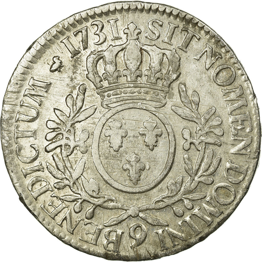 Monnaie, France, Louis XV, Écu aux branches d'olivier, Ecu, 1731, Rennes, TB+