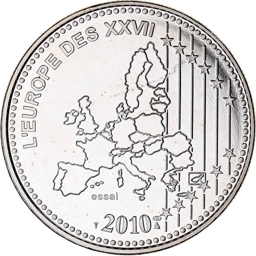 France, Medal, L'Europe des XXVII, 50 ans du nouveau Franc, Politics, 2010