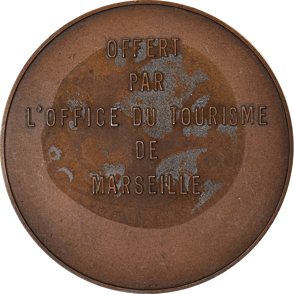 Frankreich, Medaille, Fondation de Marseille, Art Déco, Vezien, VZ, Bronze