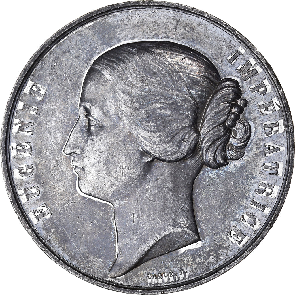 Francja, Medal, Eugénie Impératrice, Palais de l'Industrie, Sztuka i Kultura