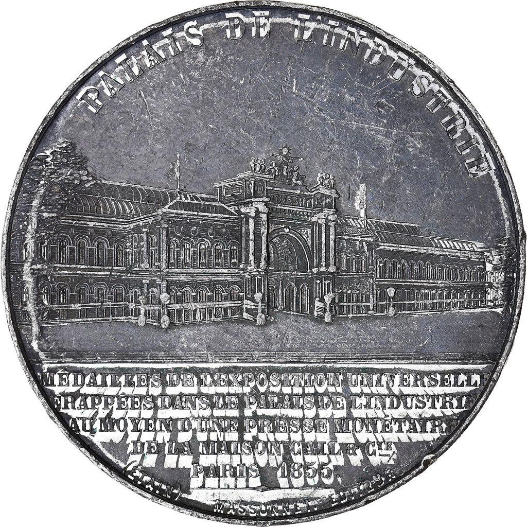 Francja, Medal, Eugénie Impératrice, Palais de l'Industrie, Sztuka i Kultura