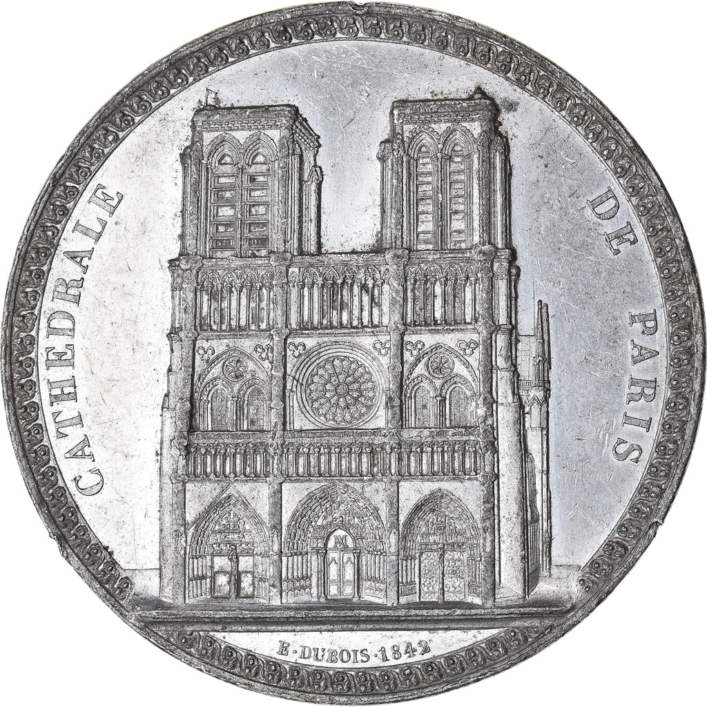 Francja, Medal, Cathédrale Notre-Dame de Paris, Sztuka i Kultura, 1842