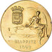 France, Médaille, Ville de Biarritz, Art Nouveau, 1899, TTB+, Bronze