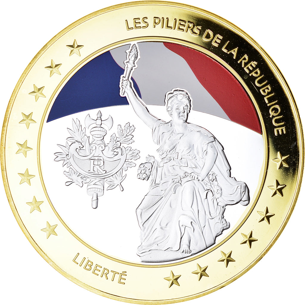 Francja, Medal, Les Piliers de la république, Liberté, Politics, MS(65-70)