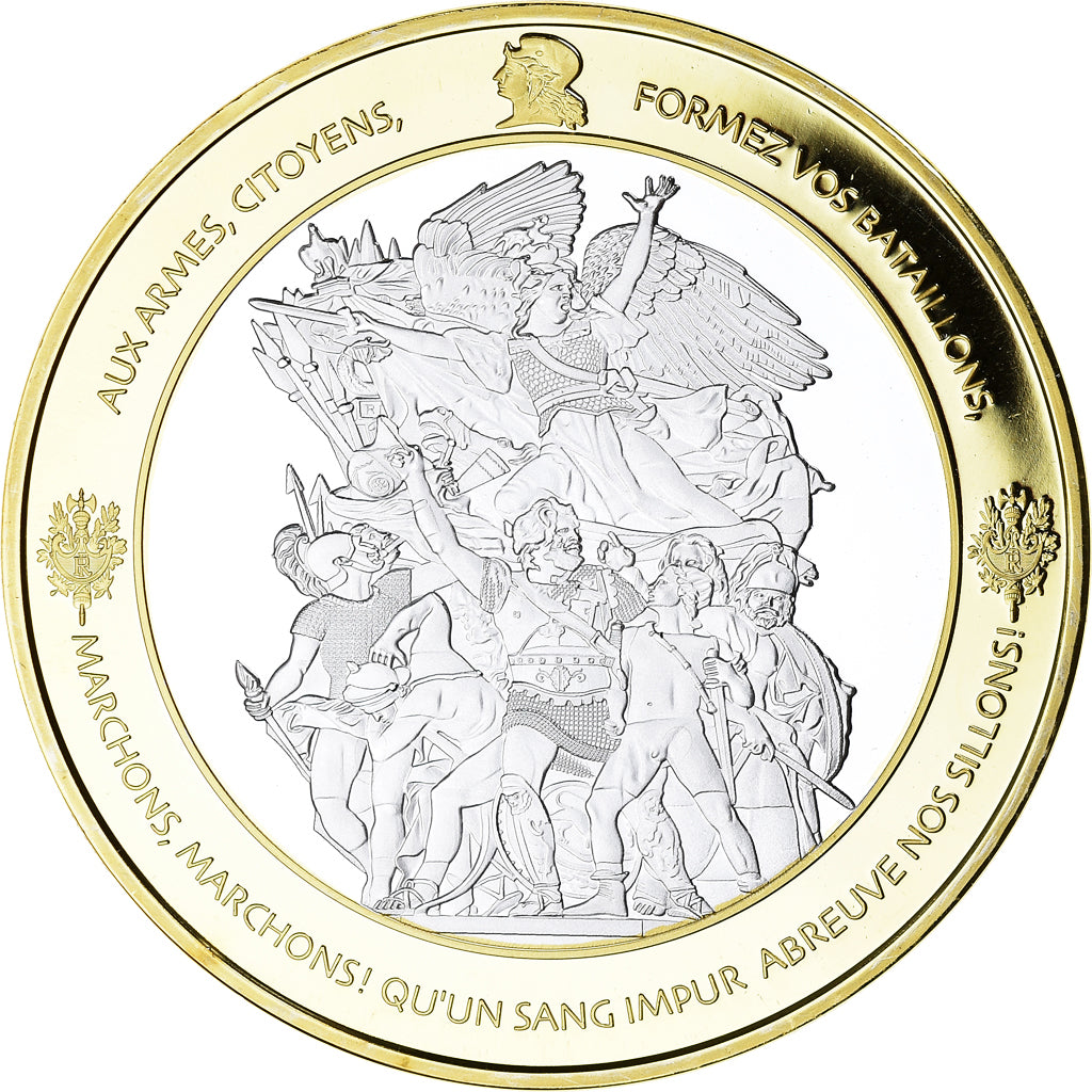 France, Medal, Les Piliers de la république, Fraternité, Politics, MS(65-70)