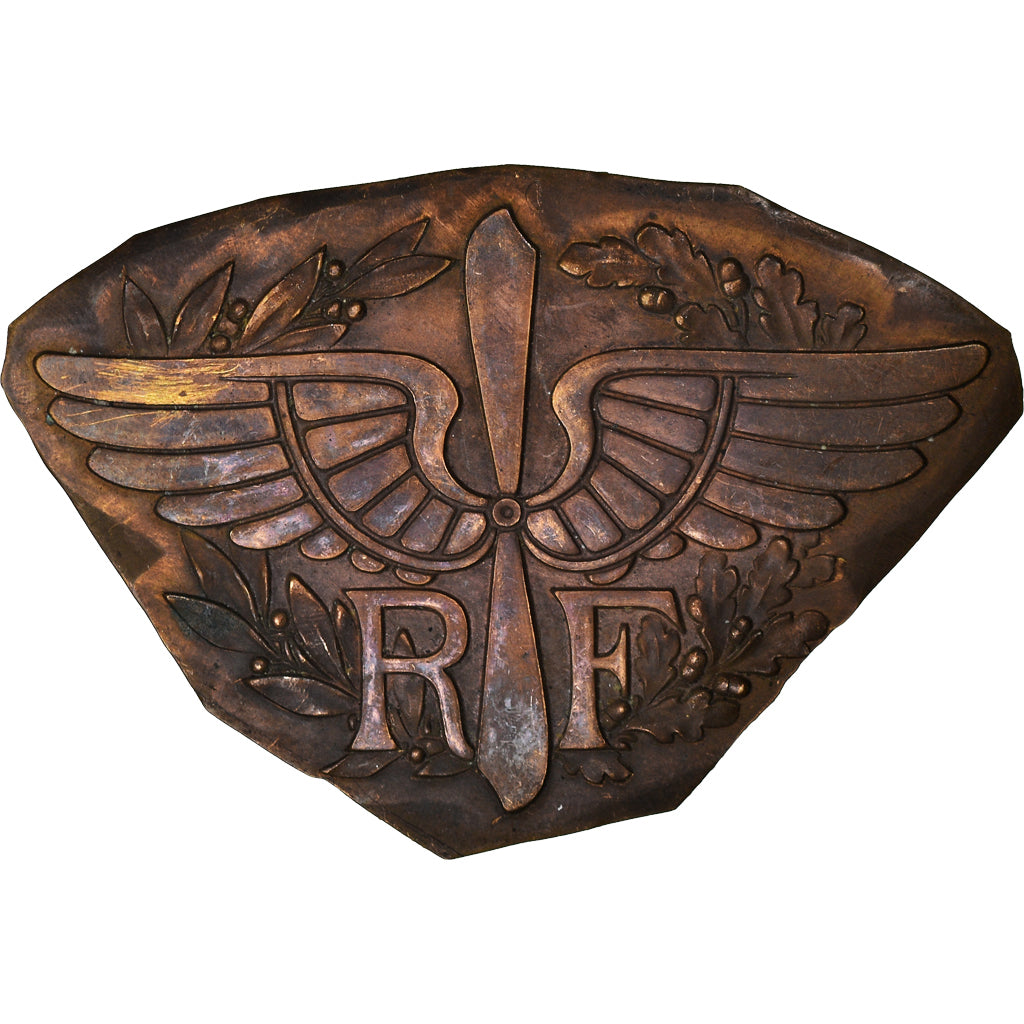 France, Médaille, Plaque, Armée de l'air, République Française, SUP, Cuivre