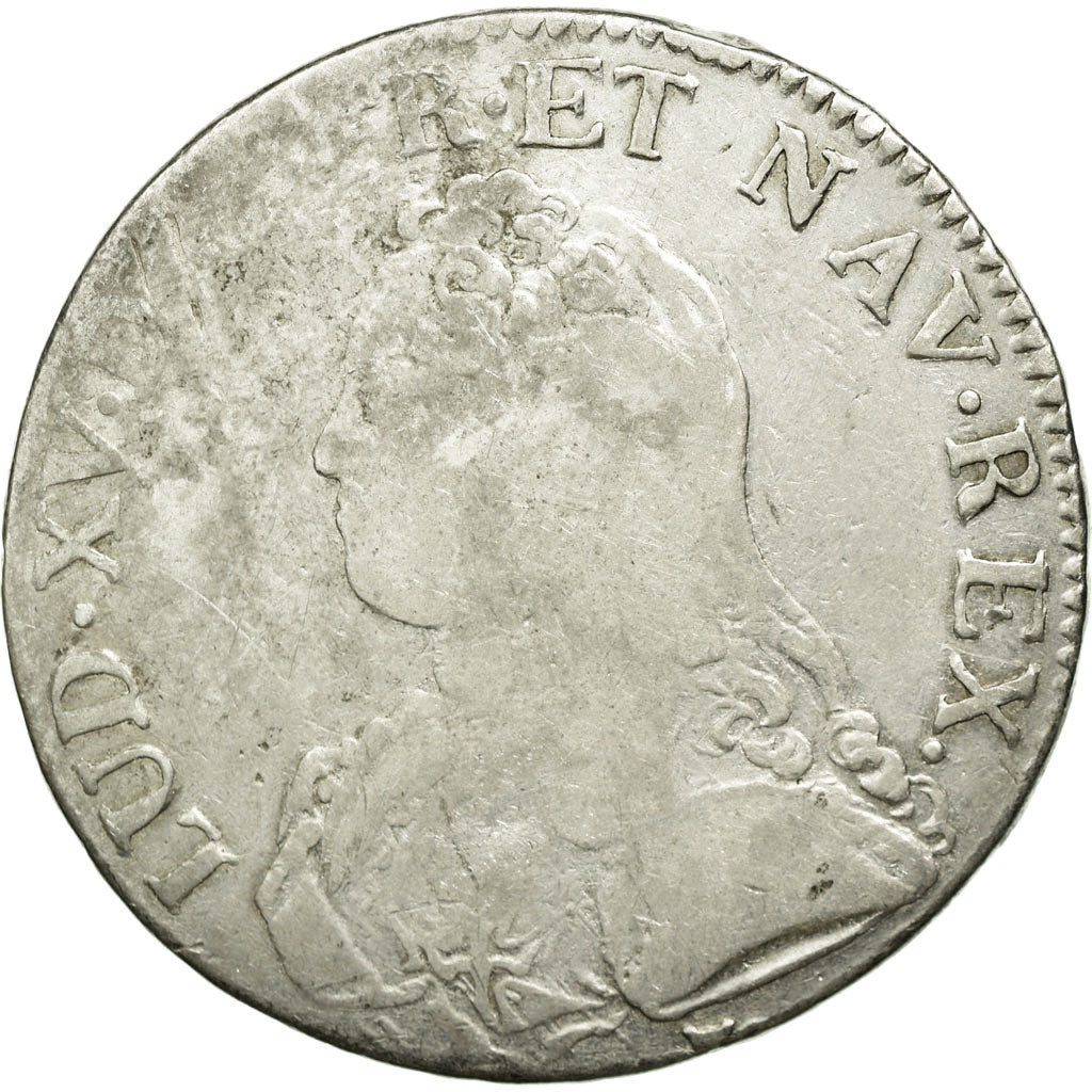 Coin, France, Louis XV, Écu aux branches d'olivier, Ecu, 1727, Limoges