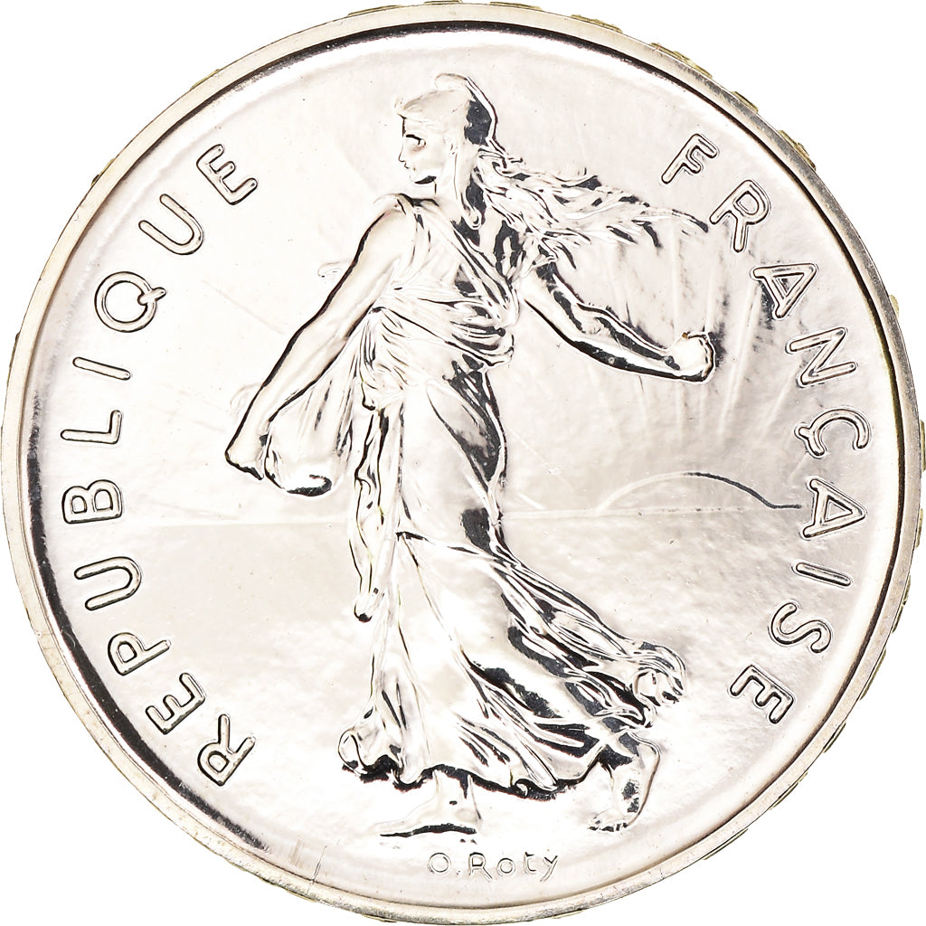 Moneda, Francia, Semeuse, 5 Francs, 2001, Paris, BU, FDC, Níquel recubierto de
