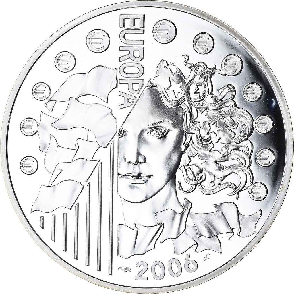 France, Europa, 1-1/2 Euro, 2006, Paris, Proof, MS(65-70), Silver