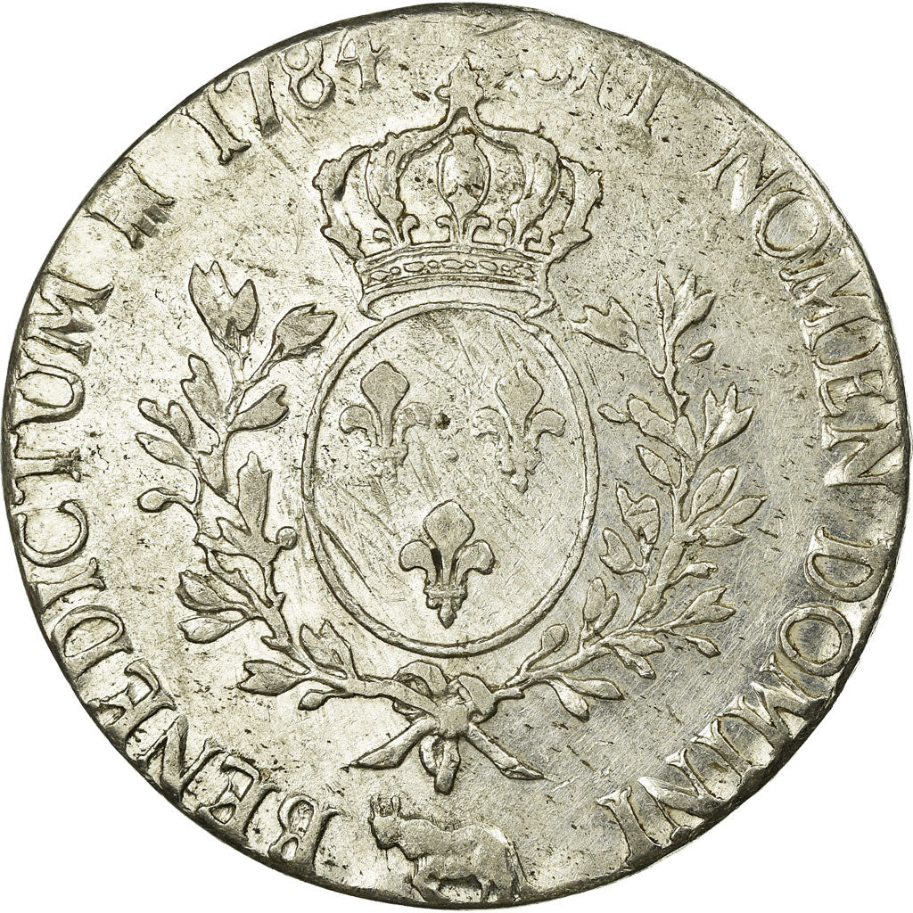 Coin, France, Louis XVI, Écu de Béarn aux branches d'olivier, Ecu, 1784, Pau