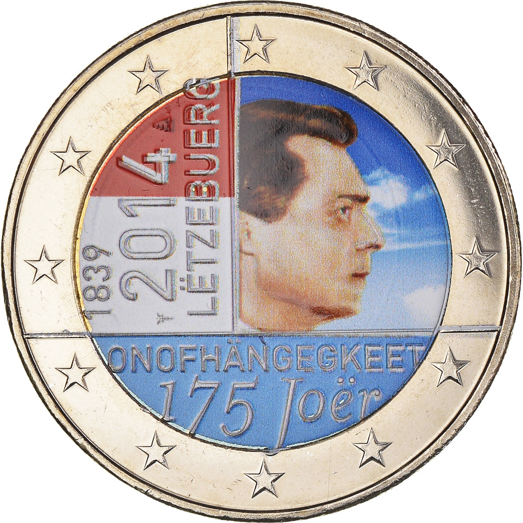 Luxemburg, 2 Euro, 175ème anniversaire de l'indépendance, 2014, Utrecht