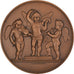 Frankreich, Medaille, Putti, Musique, 1981, Lagrange, UNZ, Bronze