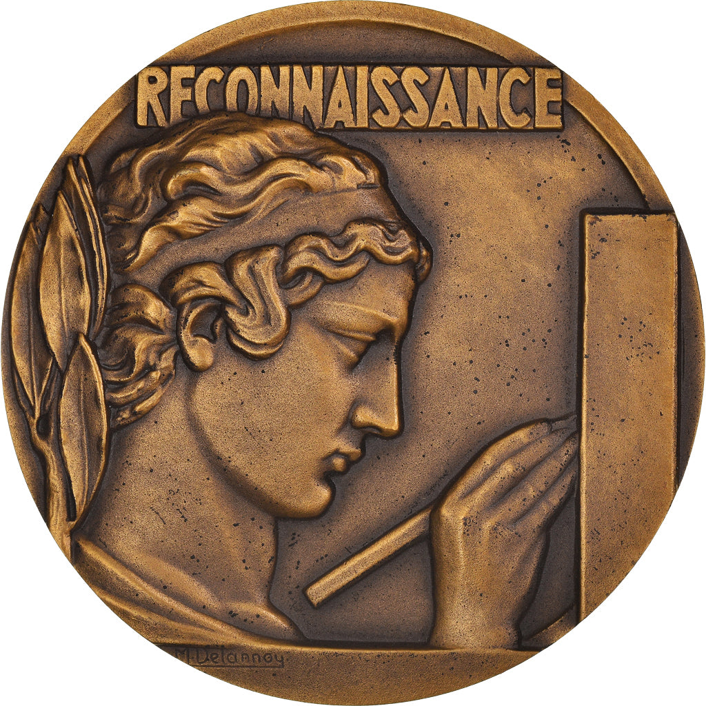 Frankreich, Medaille, Reconnaissance Française, Delannoy, VZ, Bronze