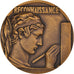 Frankreich, Medaille, Reconnaissance Française, Delannoy, VZ, Bronze